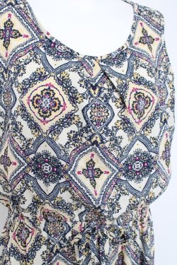 画像4: axes femme / バンダナ柄ワンピース  生成り Y-26-03-09-183-AX-OP-SZ-ZY