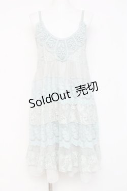 画像1: axes femme / レースティアードキャミチュニ M ミント Y-26-03-09-185-AX-OP-SZ-ZY