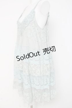 画像2: axes femme / レースティアードキャミチュニ M ミント Y-26-03-09-185-AX-OP-SZ-ZY