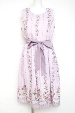 画像1: axes femme / 花柄パネルワンピース M ピンク Y-26-03-09-188-AX-OP-SZ-ZY