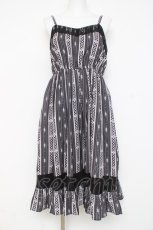 画像1: axes femme POETIQUE / レースアップキャミワンピース  黒 Y-26-03-09-189-AX-BL-SZ-ZY (1)