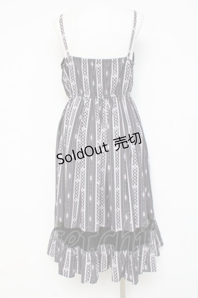 画像2: axes femme POETIQUE / レースアップキャミワンピース  黒 Y-26-03-09-189-AX-BL-SZ-ZY (2)