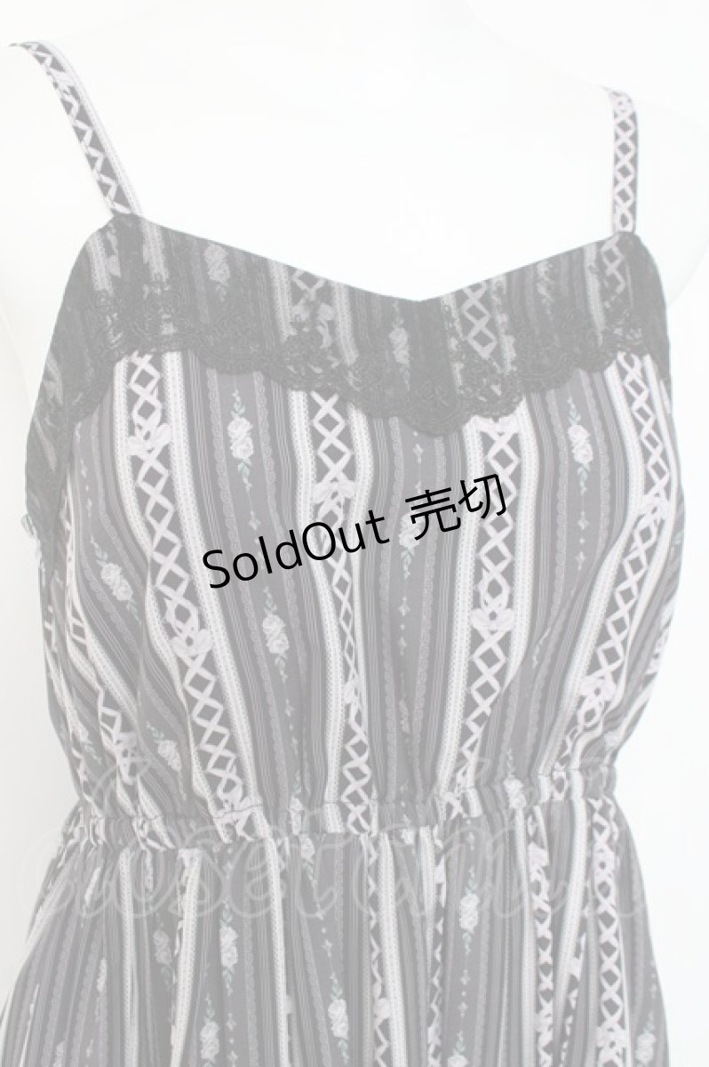 画像3: axes femme POETIQUE / レースアップキャミワンピース  黒 Y-26-03-09-189-AX-BL-SZ-ZY (3)