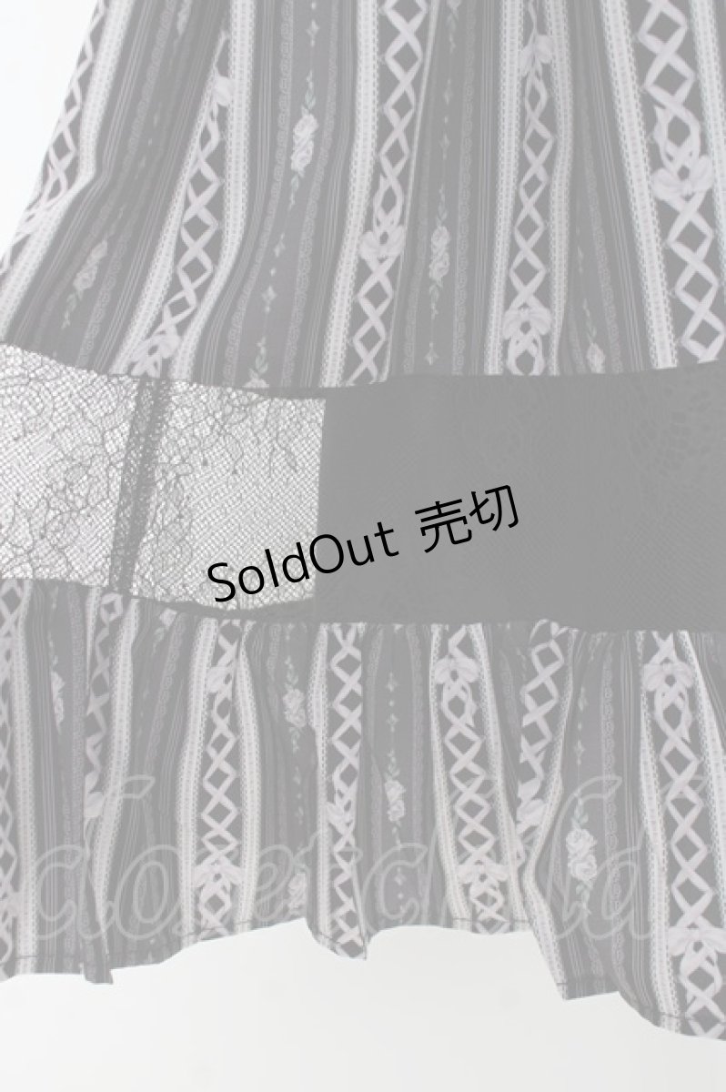 画像4: axes femme POETIQUE / レースアップキャミワンピース  黒 Y-26-03-09-189-AX-BL-SZ-ZY (4)