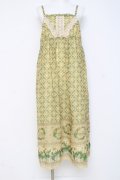 axes femme / たんぽぽ柄ロングキャミワンピース F イエロー Y-26-03-09-190-AX-TO-SZ-ZY