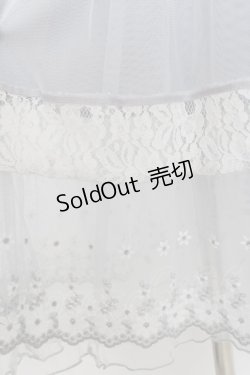 画像4: axes femme / お花チュール使いワンピース  サックス Y-26-03-09-194-AX-OP-SZ-ZY