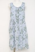 axes femme / 花柄ワンピース M サックス Y-26-03-09-197-AX-OP-SZ-ZY