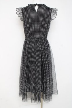 画像3: axes femme / プリントチュールワンピース M 黒 Y-26-03-09-203-AX-OP-SZ-ZY