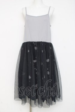 画像1: axes femme / アンサンブルレースワンピ M 紺 Y-26-03-09-206-AX-OP-SZ-ZY