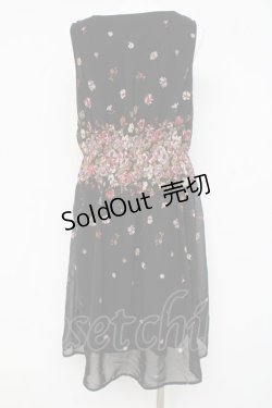 画像2: axes femme / パネルフラワープリントワンピース M 黒 Y-26-03-09-207-AX-OP-SZ-ZY