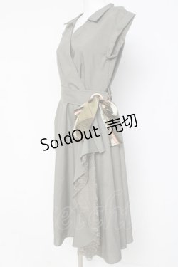 画像2: axes femme / ラップ風シャツワンピース M カーキ Y-26-03-09-208-AX-OP-SZ-ZY