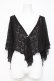 画像1: axes femme / レース重ねケープトッパー M 黒 Y-26-03-09-023-AX-TO-SZ-ZY (1)