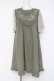 画像1: axes femme / ヨークレースカットチュニック M カーキ Y-26-03-09-211-AX-OP-SZ-ZY (1)