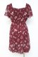 画像2: axes femme / コスメ柄ワンピース  ワイン Y-26-03-09-213-AX-OP-SZ-ZY (2)