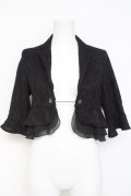 axes femme / 総レースボレロ  黒 Y-26-03-09-024-AX-TO-SZ-ZY
