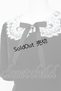 画像3: axes femme POETIQUE / レース襟デザインワンピース M 黒 Y-26-03-09-215-AX-OP-SZ-ZY