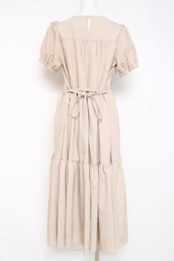 画像2: axes femme POETIQUE / ティアードロングワンピース M ベージュ Y-26-03-09-220-AX-OP-SZ-ZY
