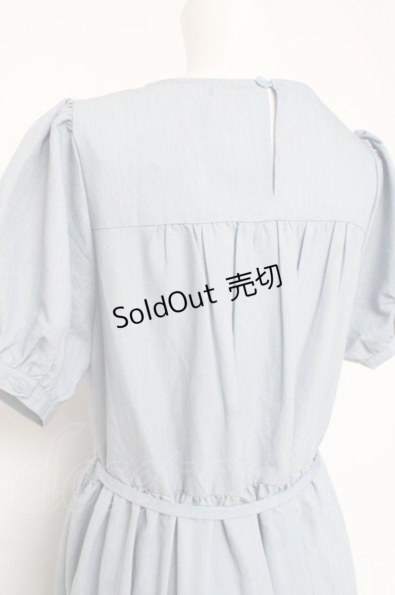 画像3: axes femme POETIQUE / ティアードロングワンピース M サックス Y-26-03-09-221-AX-OP-SZ-ZI (3)