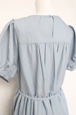 画像3: axes femme POETIQUE / ティアードロングワンピース M サックス Y-26-03-09-221-AX-OP-SZ-ZI (3)