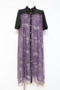 axes femme / 夏の星空チュールシャツワンピース F パープル Y-26-03-09-222-AX-OP-SZ-ZY