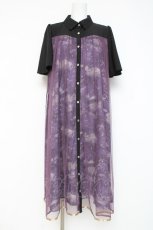 画像1: axes femme / 夏の星空チュールシャツワンピース F パープル Y-26-03-09-222-AX-OP-SZ-ZY (1)