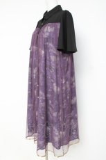 画像2: axes femme / 夏の星空チュールシャツワンピース F パープル Y-26-03-09-222-AX-OP-SZ-ZY (2)
