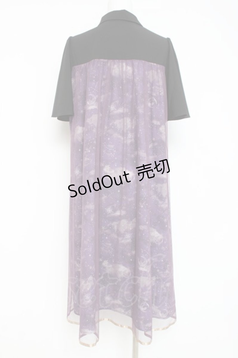 画像3: axes femme / 夏の星空チュールシャツワンピース F パープル Y-26-03-09-222-AX-OP-SZ-ZY (3)