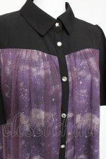 画像4: axes femme / 夏の星空チュールシャツワンピース F パープル Y-26-03-09-222-AX-OP-SZ-ZY (4)