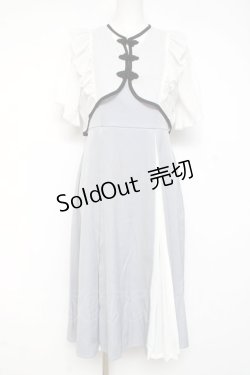 画像1: axes femme POETIQUE / レイヤード風チャイナワンピース  グレー Y-26-03-09-224-AX-OP-SZ-ZY