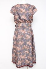 画像2: axes femme NOSTALGIE / 花柄ベルト付きワンピース M ダークラベンダー Y-26-03-09-226-AX-OP-SZ-ZY (2)