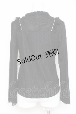 画像2: axes femme / はしごレースデザインプルオーバー M 黒 Y-26-03-09-025-AX-TO-SZ-ZY