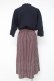画像2: axes femme / 切替ワンピース  紺 Y-26-03-09-229-AX-OP-SZ-ZY (2)