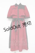 axes femme / バイカラーシャツワンピース F 赤 Y-26-03-09-231-AX-OP-SZ-ZY