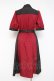 画像2: axes femme / バイカラーシャツワンピース F 赤 Y-26-03-09-231-AX-OP-SZ-ZY (2)