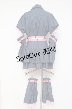 画像4: Ank Rouge / y2k戦う女の子デニムセットアップ M ブルー Y-26-03-09-235-CA-OP-SZ-ZY