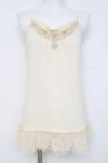 axes femme / 裾ローズレースキャミ M 生成り Y-26-03-09-003-AX-TO-SZ-ZY