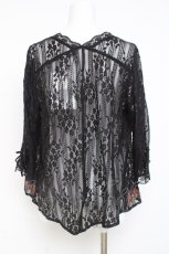 画像3: axes femme / フラワー刺繍レースカーデ/ミュルーズ染織美術館コラボ M 黒 Y-26-03-09-028-AX-TO-SZ-ZI (3)