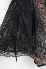 画像4: axes femme / フラワー刺繍レースカーデ/ミュルーズ染織美術館コラボ M 黒 Y-26-03-09-028-AX-TO-SZ-ZI (4)