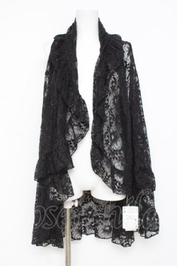 画像1: axes femme / 総レース3WAYカーディガン M 黒 Y-26-03-09-030-AX-TO-SZ-ZY