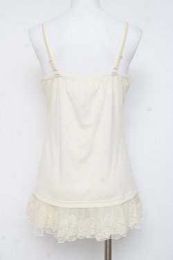画像2: axes femme / 裾ローズレースキャミ M 生成り Y-26-03-09-003-AX-TO-SZ-ZY
