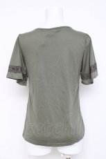 画像2: axes femme / ハシゴレース使いインナープルオーバー M カーキ Y-26-03-09-035-AX-TO-SZ-ZI (2)