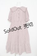 m petit by misako / AM*ギンガムCHKワンピース  赤 Y-26-03-11-038-LO-OP-SZ-ZY