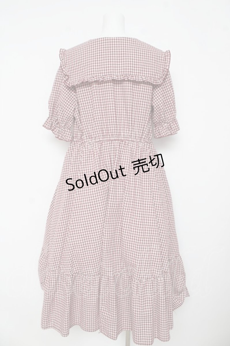画像2: m petit by misako / AM*ギンガムCHKワンピース  赤 Y-26-03-11-038-LO-OP-SZ-ZY (2)