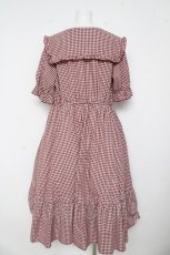 画像2: m petit by misako / AM*ギンガムCHKワンピース  赤 Y-26-03-11-038-LO-OP-SZ-ZY (2)