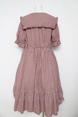画像2: m petit by misako / AM*ギンガムCHKワンピース  赤 Y-26-03-11-038-LO-OP-SZ-ZY