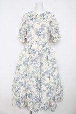 画像1: m petit by misako / トワルドジュイワンピース M 淡青 Y-26-03-11-039-LO-OP-SZ-ZY (1)