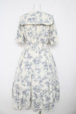 画像2: m petit by misako / トワルドジュイワンピース M 淡青 Y-26-03-11-039-LO-OP-SZ-ZY (2)