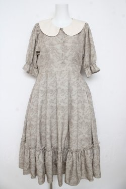 画像1: m petit by misako / NINA’Sコラボトワルドジュイワンピース M 中薄橙 Y-26-03-11-040-LO-OP-SZ-ZY