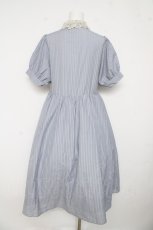 画像2: m petit by misako / ストライプワンピース L 中青 Y-26-03-11-042-LO-OP-SZ-ZS (2)