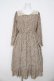 画像1: an another angelus / レース衿小花柄ロングワンピース F ベージュ Y-26-03-11-044-CA-OP-SZ-ZY (1)